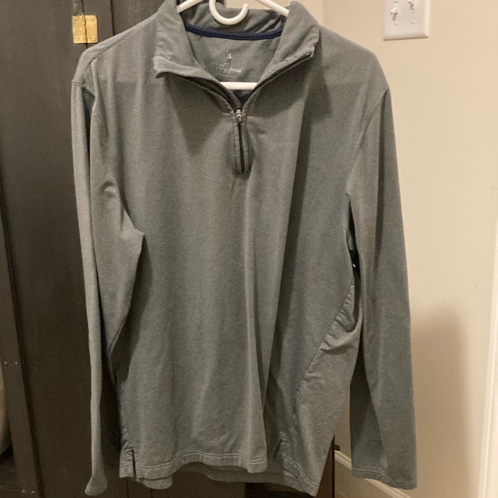 BOBBY JONES Performance PULLOVER Gray Large 1/4 Zip EUC